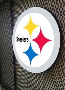 ​Pittsburgh Steelers Logo Led Leuchtschild Wandleuchte! (rund)