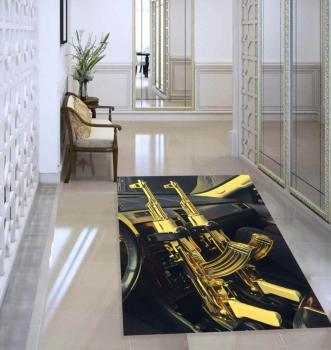 AK 47 Kalashnikov rectangular carpet!