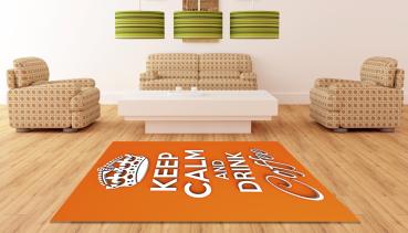 Keep calm and drink coffee rectangular Carpet!
