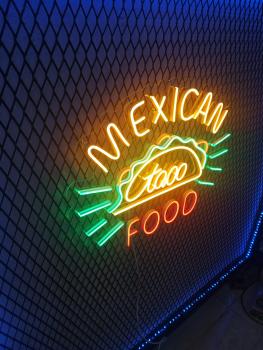 Mexican Food Taco Neon Led Werbeleuchte für ihr Restaurant!
