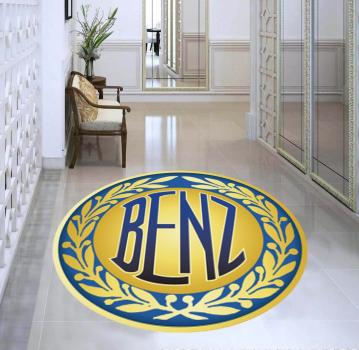Mercedes Vintage Logo round carpet!
