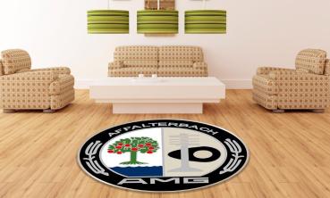 Mercedes Benz Amg Logo round carpet!