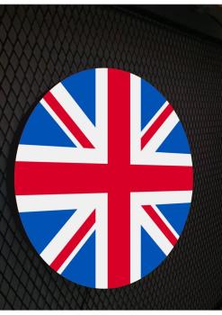 English Flag Logo Led Illuminated Sign Wall Light! (round)