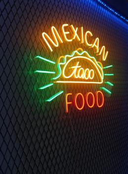 Mexican Food Taco Neon Led Werbeleuchte für ihr Restaurant!