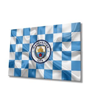 Manchester City FC Art Design rectangular special Glass Picture!