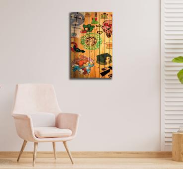 Starbucks Coffee Art Design rectangular special Glass Picture!
