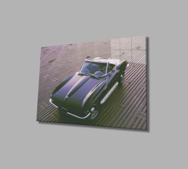 US Oldtimer Art Design rectangular special Glass Picture!