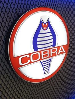 AC Shelby Cobra Logo Led Leuchtschild rund