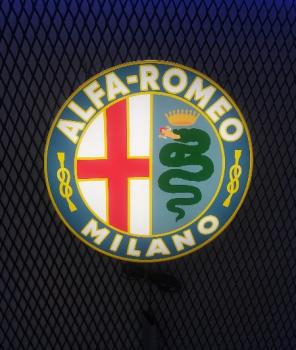 Alfa Romeo Logo Vintage Led Wandleuchte rund