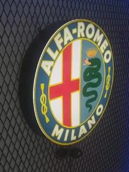 Alfa Romeo Logo Vintage Led Wandleuchte rund