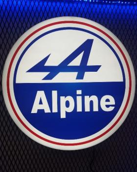 Alpine Logo Led Wandleuchte rund