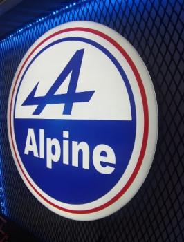 Alpine Logo Led Wandleuchte rund