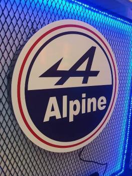 Alpine Logo Led Wandleuchte rund