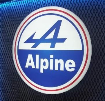 Alpine Logo Led Wandleuchte rund