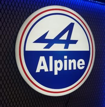 Alpine Logo Led Wandleuchte rund