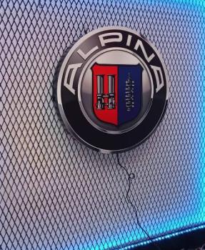 Bmw Alpina Logo Led Leuchtschild rund