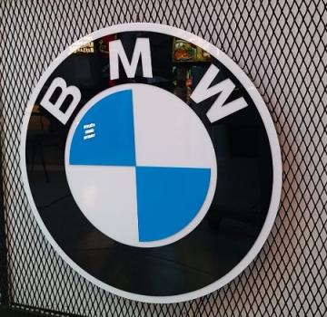 Bmw Logo 3D beleuchtetes Schild rund