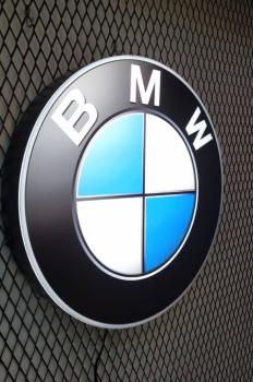 Bmw original Logo Leuchttafel rund