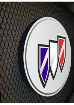 Buick Logo Led illuminated sign round