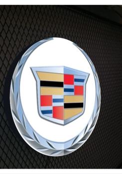 Cadillac Logo Led Wandleuchte rund