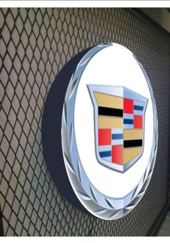 Cadillac Logo Led Wandleuchte rund