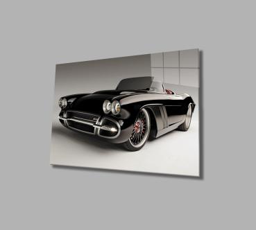 US Oldtimer Art Design rectangular special Glass Picture!