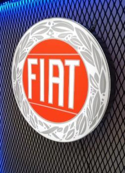 Fiat Vintage Logo Led Wandleuchte rund