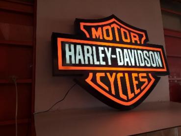 Harley-Davidson beleuchtetes Wand-Emblem