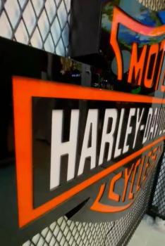 Harley-Davidson beleuchtetes Wand-Emblem