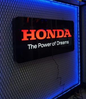 Honda logo rectangular advertising light