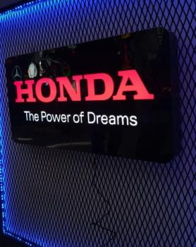 Honda logo rectangular advertising light