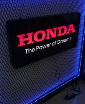 Honda logo rectangular advertising light
