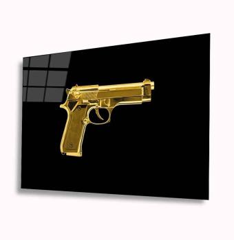 Pistol Beretta Art Design rectangular special Glass Picture!