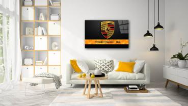 Porsche Art Design rectangular special Glass Picture!