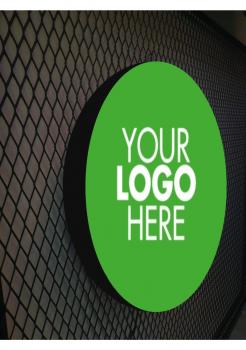 Personalisierbares Logo Led Leuchtschild Wandleuchte! (rund)