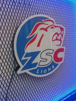 Zsc Zürich Logo Led Leuchtschild Wandleuchte! (rund)