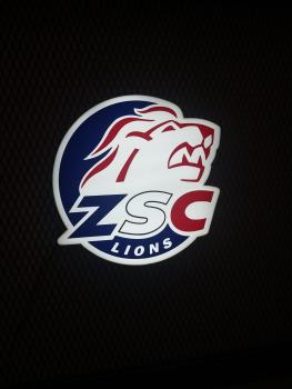 Zsc Zürich Logo Led Leuchtschild Wandleuchte! (rund)
