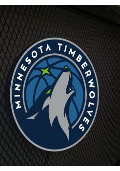 ​Minnesota Timberwolves Logo Led Leuchtschild Wandleuchte! (rund)