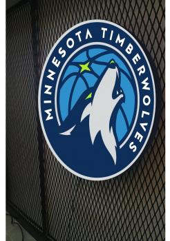 ​Minnesota Timberwolves Logo Led Leuchtschild Wandleuchte! (rund)