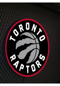 Toronto Raptors Logo Led Leuchtschild Wandleuchte! (rund)