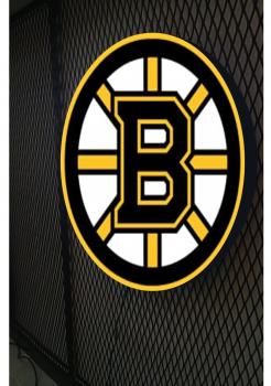 Boston Bruins Logo Led Illuminated Sign Wall Light! (round)