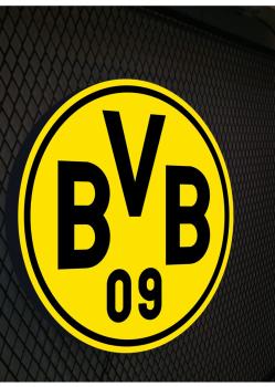BORUSSIA DORTMUND LED LEUCHTTAFEL! (rund)