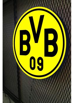 BORUSSIA DORTMUND LED LEUCHTTAFEL! (rund)