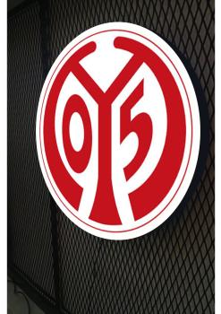 FSV Mainz Logo Led Leuchtschild Wandleuchte! (rund)