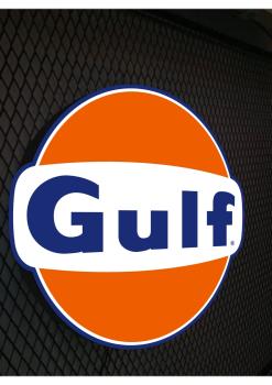 Gulf Led Leuchtschild Wandleuchte!