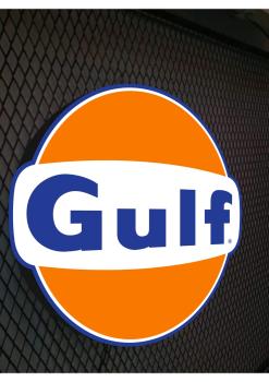 Gulf Led Leuchtschild Wandleuchte!