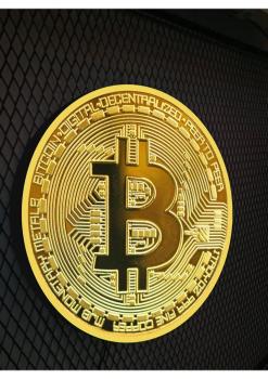 Bitcoin Logo Led Leuchtschild Wandleuchte! (rund)
