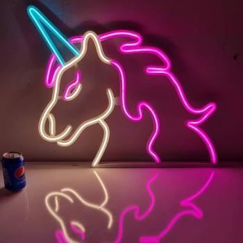 Neon Led Unicorn​ wall lamp for your home, office or shop!