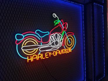 Neon Led Harley Davdison​ wall lamp for your home, office or shop!