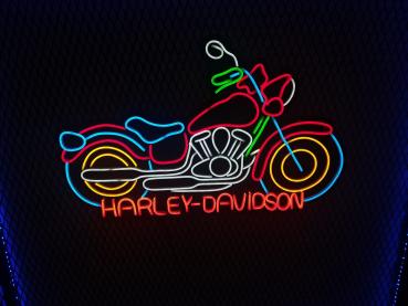 Neon Led Harley Davdison​ wall lamp for your home, office or shop!